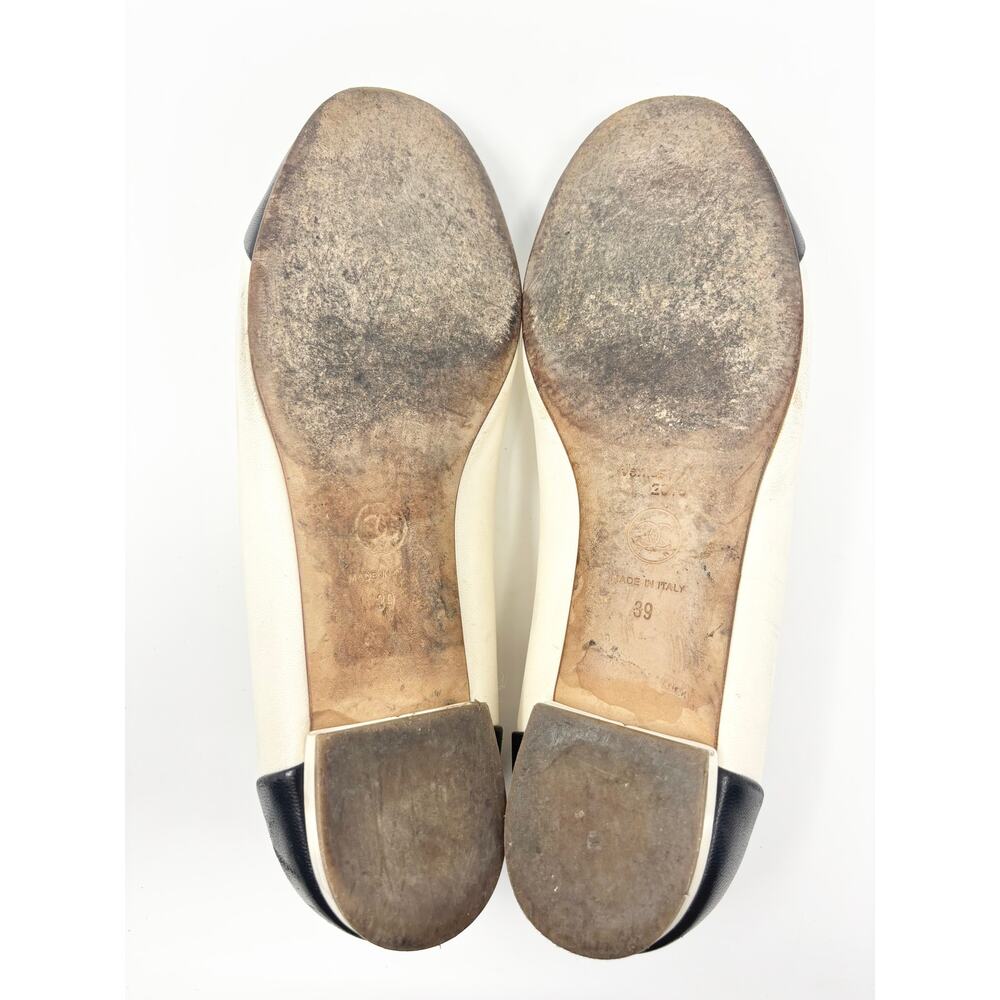 Chanel CC Camellia Flower Leather Ballet Flats EU 39 - Picture 9 of 9